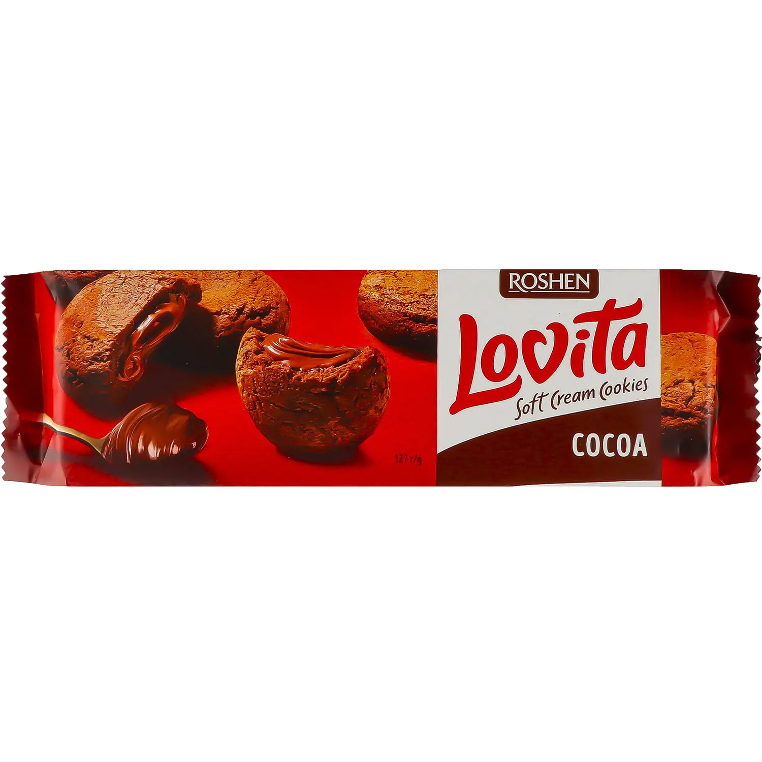 Печиво здобне Lovita Soft Cream Cookies cocoa 127г